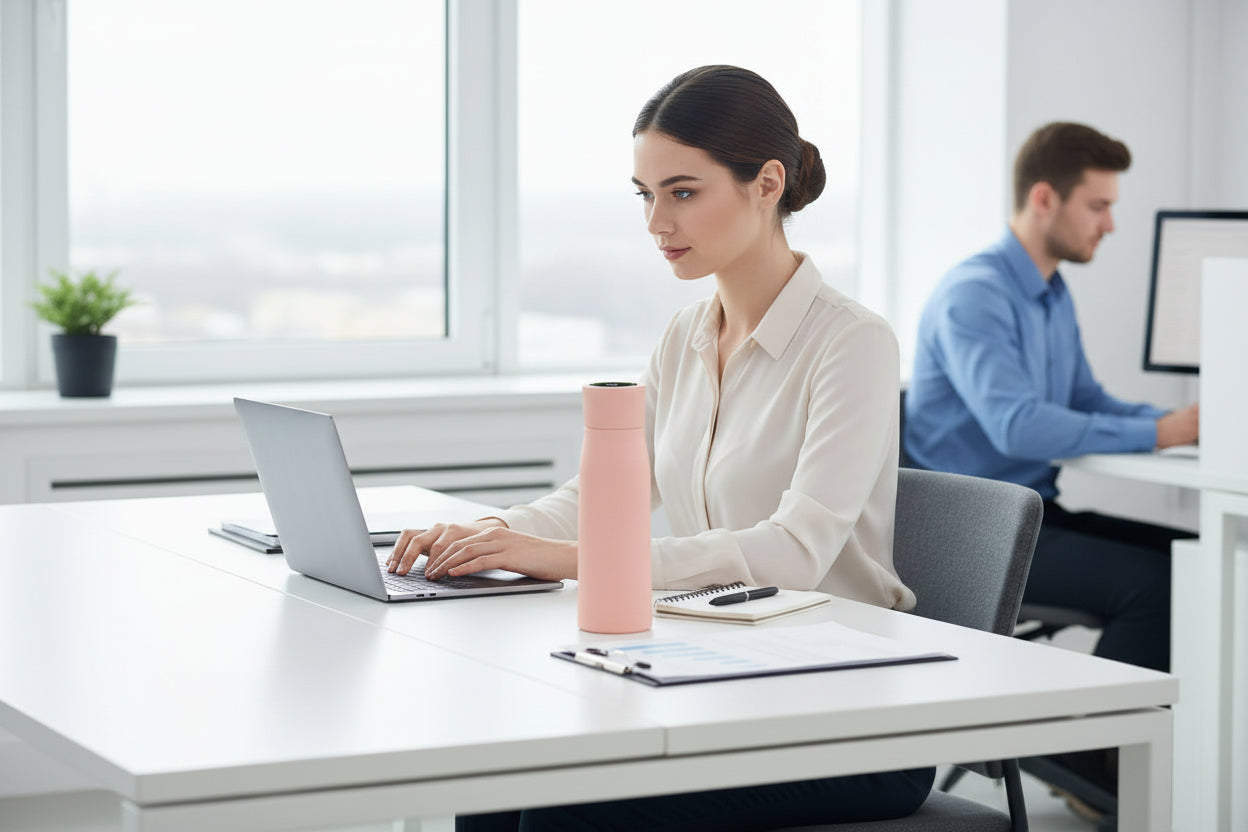 AQUAVIBE™ Smart Thermal Bottle (Temperature Display)