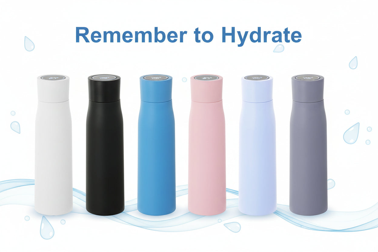 AQUAVIBE™ Smart Thermal Bottle (Temperature Display)